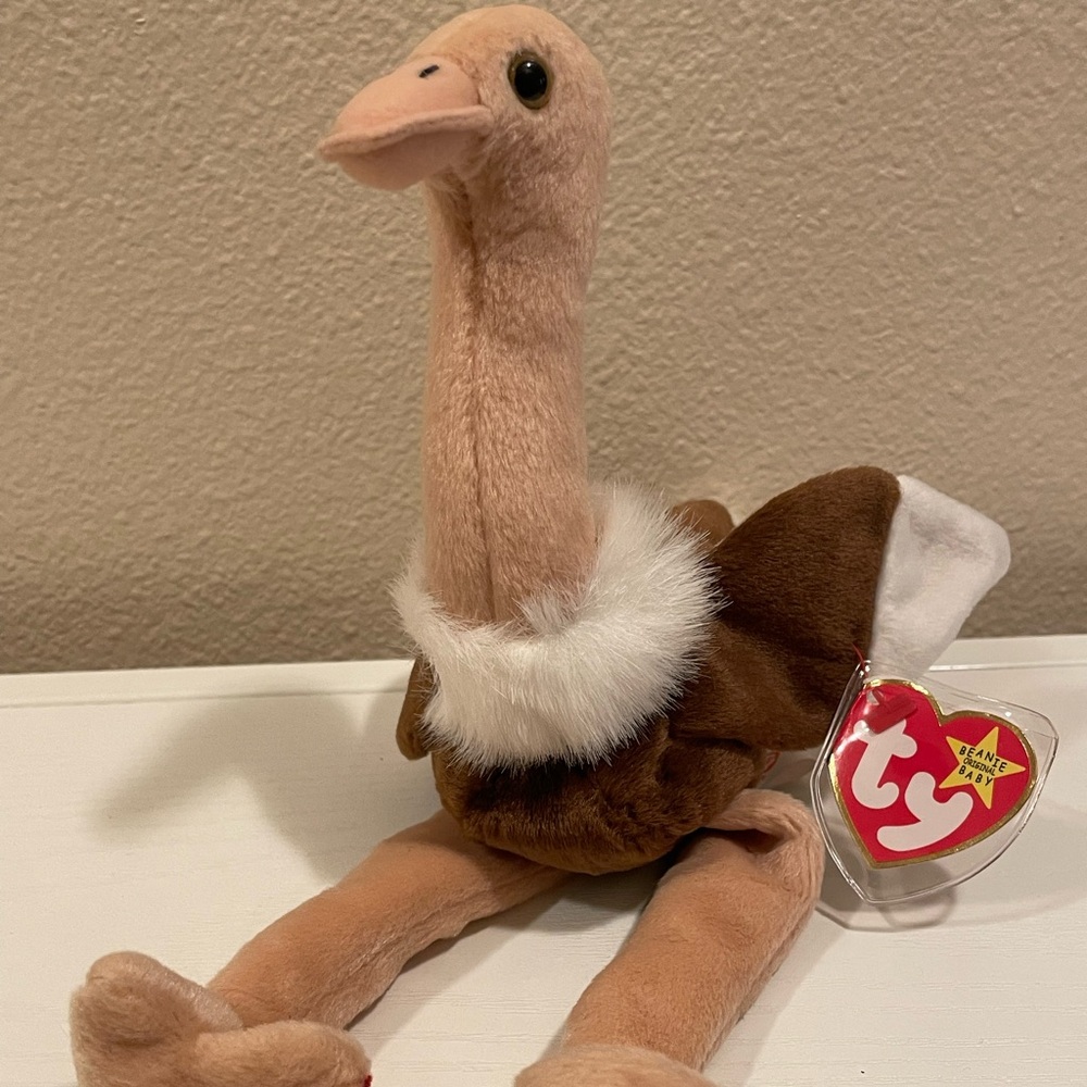 Ty Beanie Babies - Stretch the Ostrich